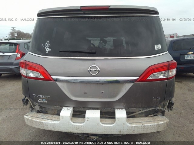 JN8AE2KP1D9069782 - 2013 NISSAN QUEST S/SV/SL/LE GRAY photo 6