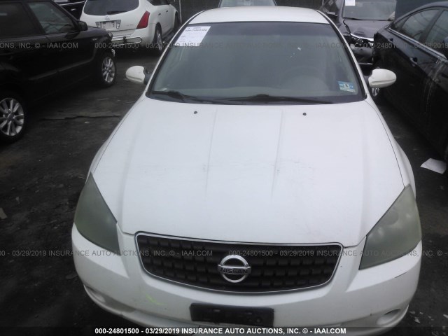 1N4AL11D96C111811 - 2006 NISSAN ALTIMA S/SL WHITE photo 6