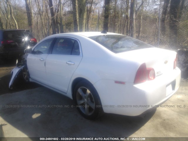 1G1ZD5E06CF361390 - 2012 CHEVROLET MALIBU 2LT WHITE photo 3