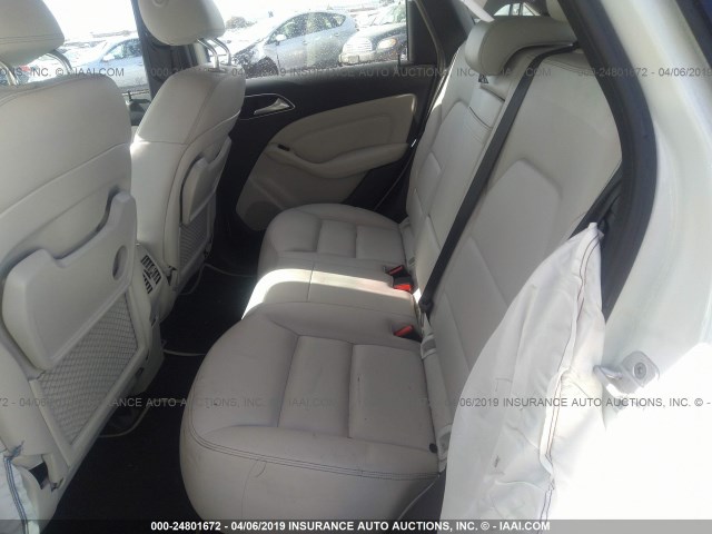 WDDVP9AB0FJ006590 - 2015 MERCEDES-BENZ B ELECTRIC WHITE photo 8