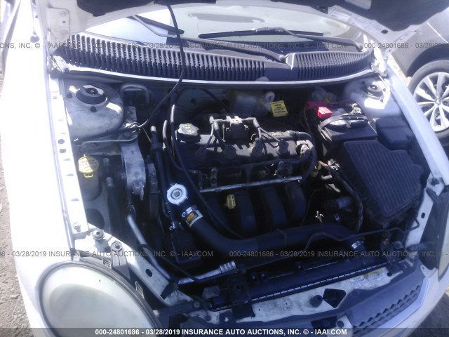 1B3ES26C95D254465 - 2005 DODGE NEON SE WHITE photo 10