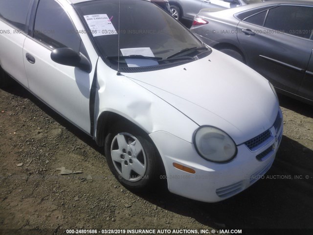 1B3ES26C95D254465 - 2005 DODGE NEON SE WHITE photo 6