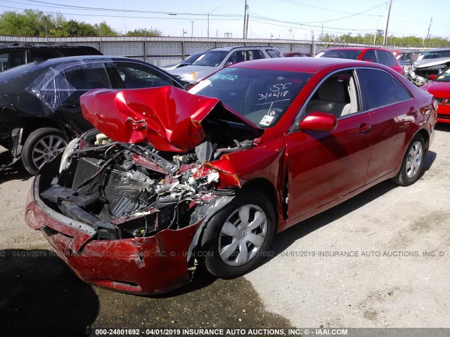 4T4BE46K09R120222 - 2009 TOYOTA CAMRY SE/LE/XLE RED photo 2