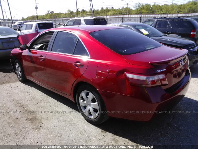 4T4BE46K09R120222 - 2009 TOYOTA CAMRY SE/LE/XLE RED photo 3