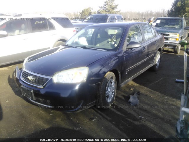 1G1ZS51F66F184022 - 2006 CHEVROLET MALIBU LS Dark Blue photo 2