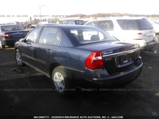 1G1ZS51F66F184022 - 2006 CHEVROLET MALIBU LS Dark Blue photo 3