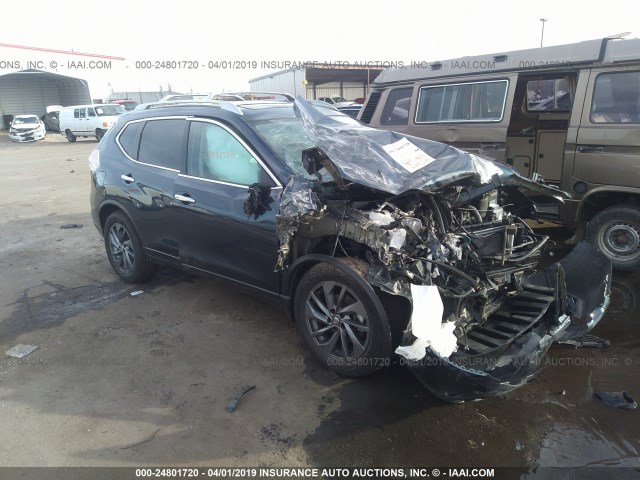 5N1AT2MV0GC806986 - 2016 NISSAN ROGUE S/SL/SV BLUE photo 1