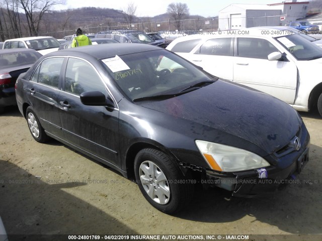 1HGCM56373A073267 - 2003 HONDA ACCORD LX BLACK photo 1