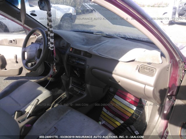 JT2EL56D2S0039964 - 1995 TOYOTA TERCEL DX MAROON photo 5