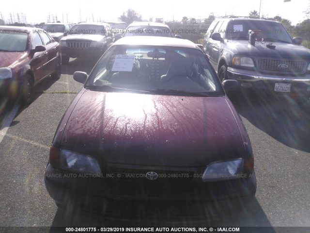 JT2EL56D2S0039964 - 1995 TOYOTA TERCEL DX MAROON photo 6