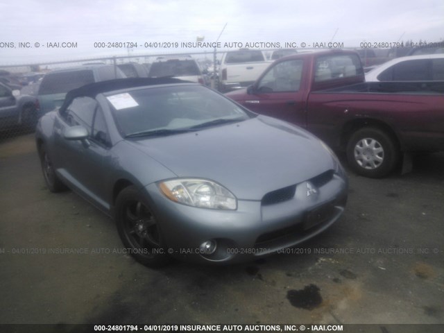 4A3AL35T07E005323 - 2007 MITSUBISHI ECLIPSE SPYDER GT GRAY photo 1