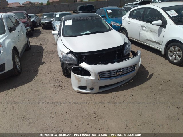 1N4AA5AP6EC499392 - 2014 NISSAN MAXIMA S/SV WHITE photo 6