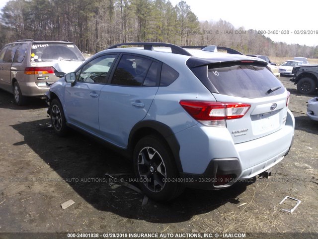 JF2GTABC4JH310076 - 2018 SUBARU CROSSTREK PREMIUM BLUE photo 3