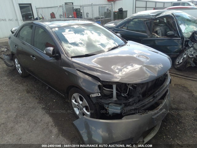 KNAFU4A23A5300462 - 2010 KIA FORTE EX BROWN photo 1