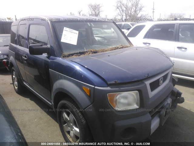 5J6YH28553L013184 - 2003 HONDA ELEMENT EX BLUE photo 1