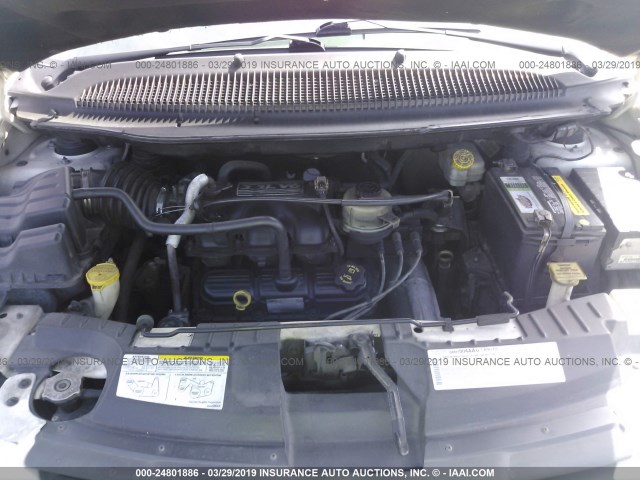 1C4GP45R65B154958 - 2005 CHRYSLER TOWN & COUNTRY  WHITE photo 10