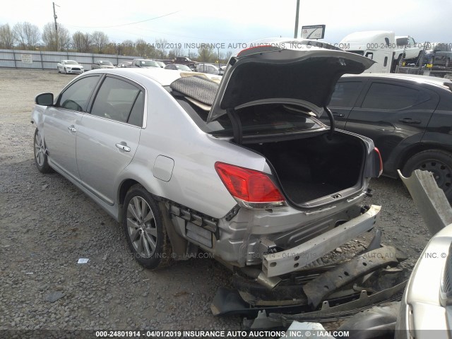 4T1BK3DB1CU454931 - 2012 TOYOTA AVALON LIMITED SILVER photo 3