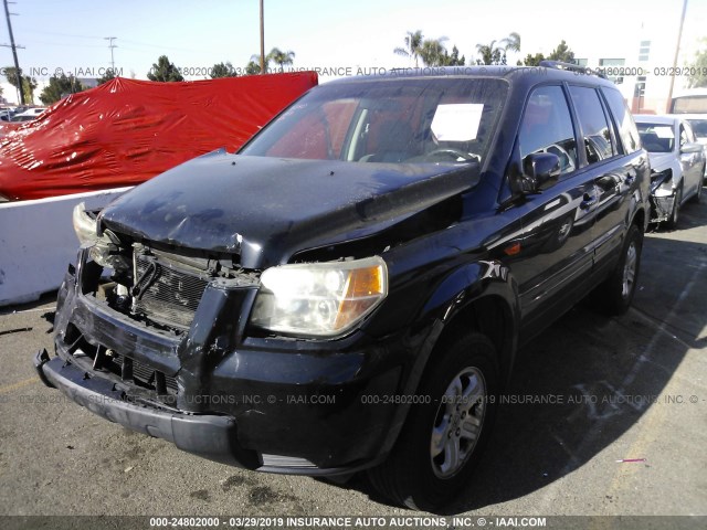 5FNYF28228B006754 - 2008 HONDA PILOT VP BLACK photo 2