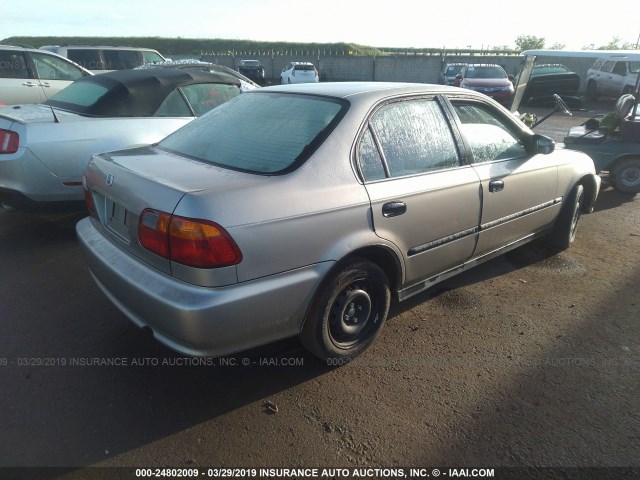 2HGEJ6672YH516282 - 2000 HONDA CIVIC LX Pewter photo 4