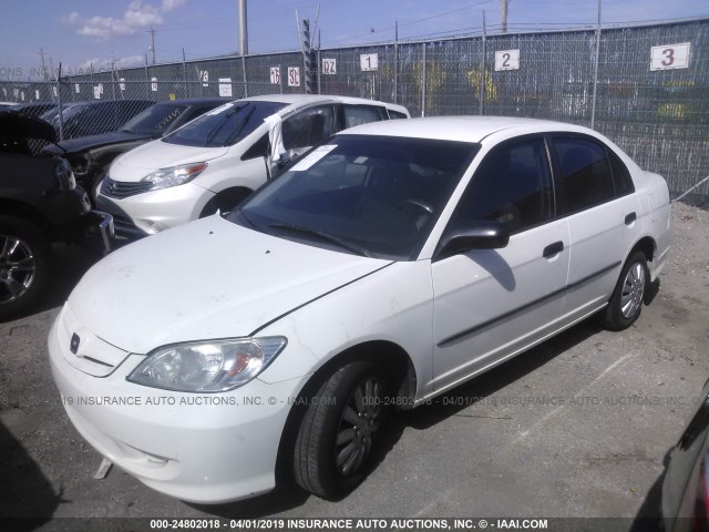1HGES16314L007133 - 2004 HONDA CIVIC DX VP Ağ foto 2