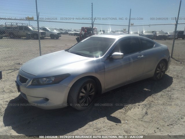 1HGCS12849A014508 - 2009 HONDA ACCORD EXL SILVER photo 2