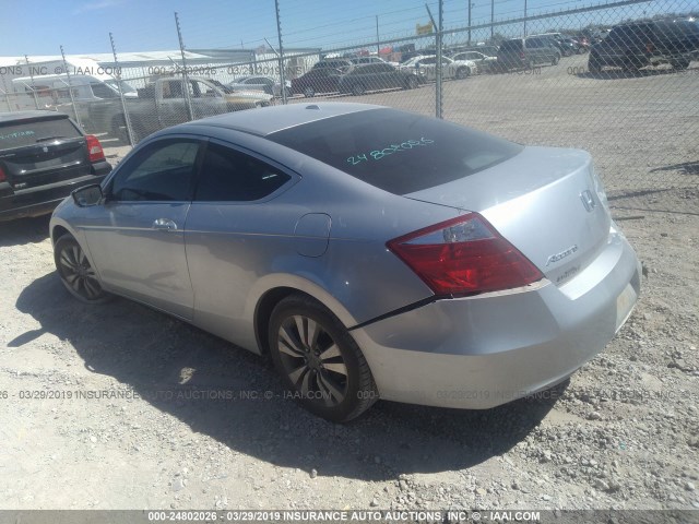 1HGCS12849A014508 - 2009 HONDA ACCORD EXL SILVER photo 3