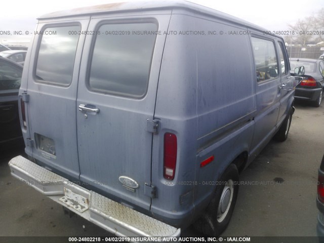 1FTDE14F9DHA44044 - 1983 FORD ECONOLINE E150 VAN Mavi foto 4