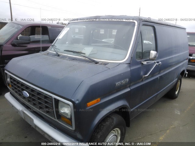 1FTDE14F9DHA44044 - 1983 FORD ECONOLINE E150 VAN Mavi foto 6