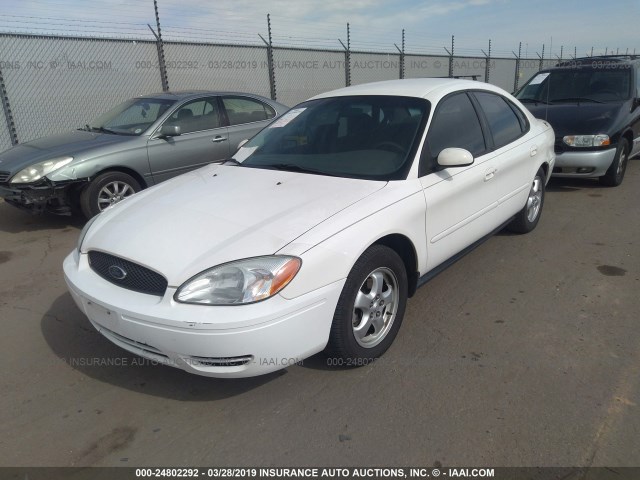 1FAFP55U64G137798 - 2004 FORD TAURUS SES WHITE photo 2