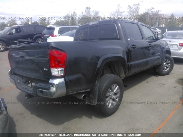 3TMAZ5CN4GM024016 - 2016 TOYOTA TACOMA DBL CAB/SR5/TRD SPORT/OR BLACK photo 4