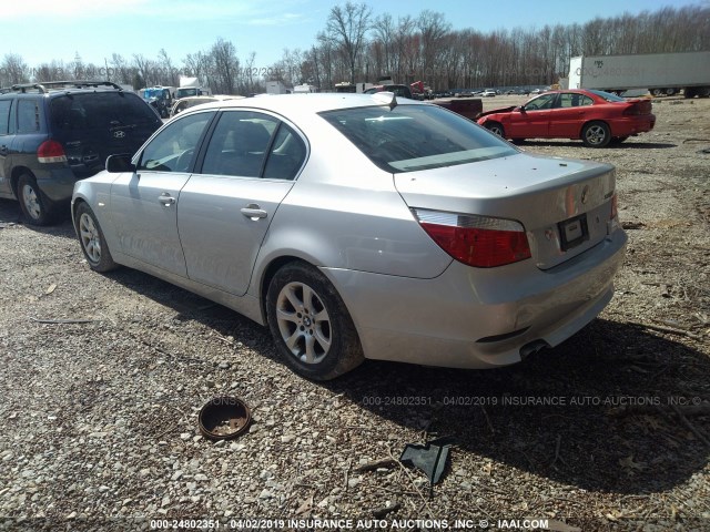 WBANA53514B175758 - 2004 BMW 525 I SILVER photo 3