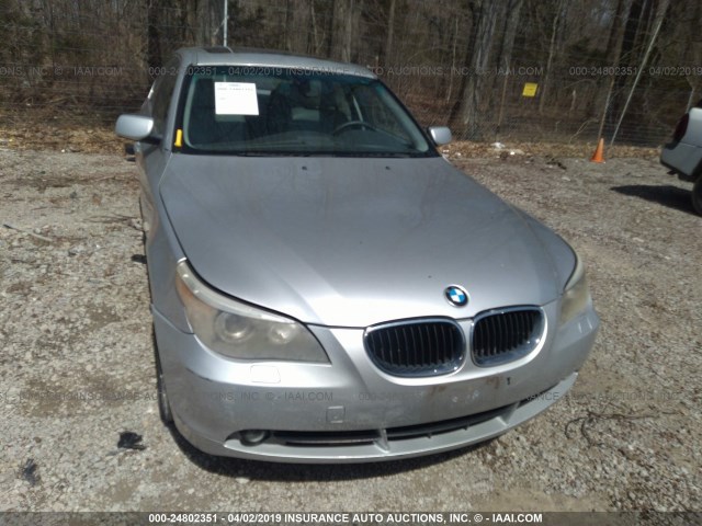 WBANA53514B175758 - 2004 BMW 525 I SILVER photo 6