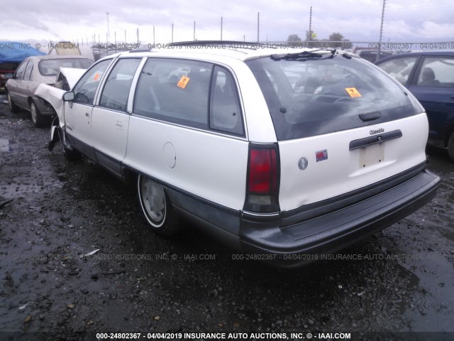 1G3BP8372NW303877 - 1992 OLDSMOBILE CUSTOM CRUISER  WHITE photo 3