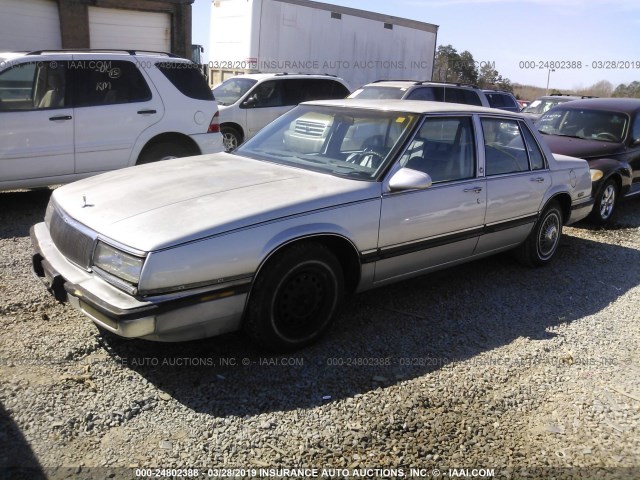 1G4HR54C1LH485115 - 1990 BUICK LESABRE LIMITED SILVER photo 2