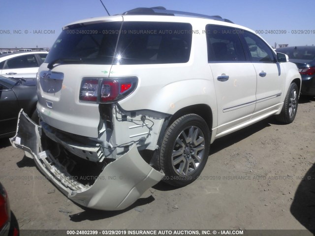 1GKKRTKD0EJ352792 - 2014 GMC ACADIA DENALI WHITE photo 4