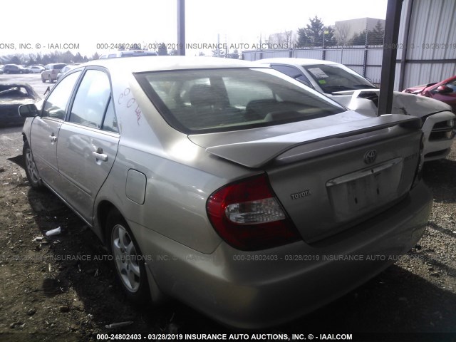 4T1BE32K13U657795 - 2003 TOYOTA CAMRY LE/XLE/SE TAN photo 3