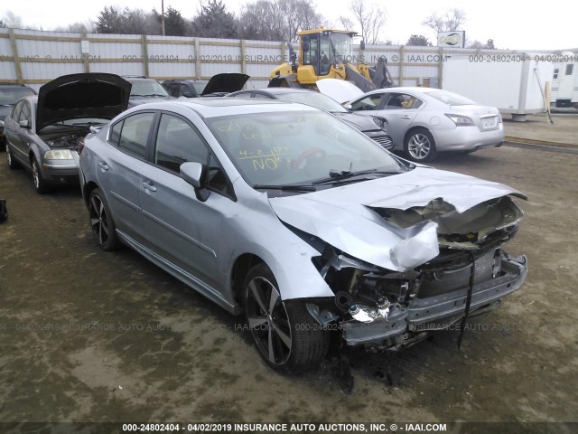 4S3GKAL61J3612089 - 2018 SUBARU IMPREZA SPORT SILVER photo 1