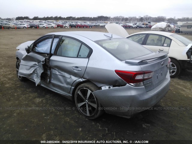 4S3GKAL61J3612089 - 2018 SUBARU IMPREZA SPORT SILVER photo 3