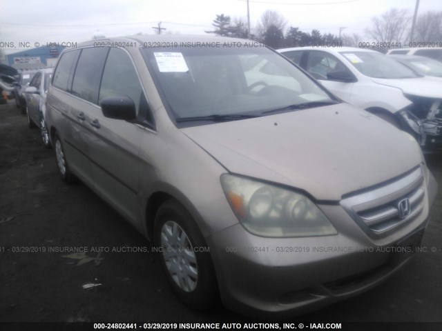 5FNRL38266B057755 - 2006 HONDA ODYSSEY LX GOLD photo 1