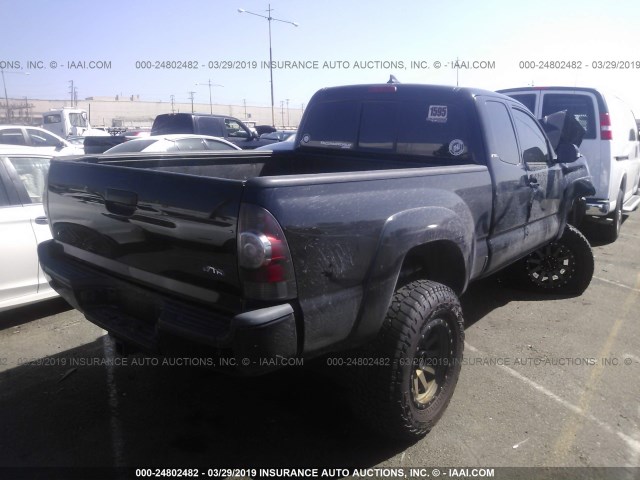 5TFTU4GN4FX073639 - 2015 TOYOTA TACOMA PRERUNNER ACCESS CAB BLACK photo 4