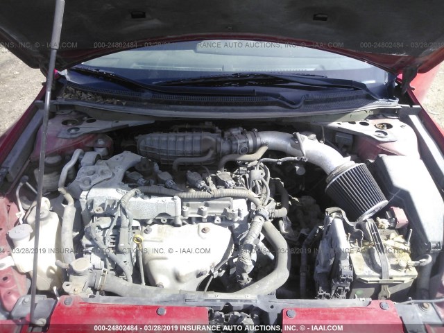 1N4AL24E88C124627 - 2008 NISSAN ALTIMA 2.5S RED photo 10