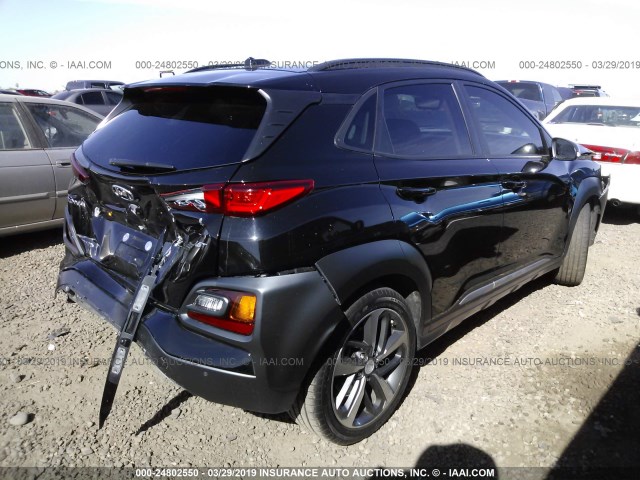 KM8K53A55JU133171 - 2018 HYUNDAI KONA ULTIMATE BLACK photo 4