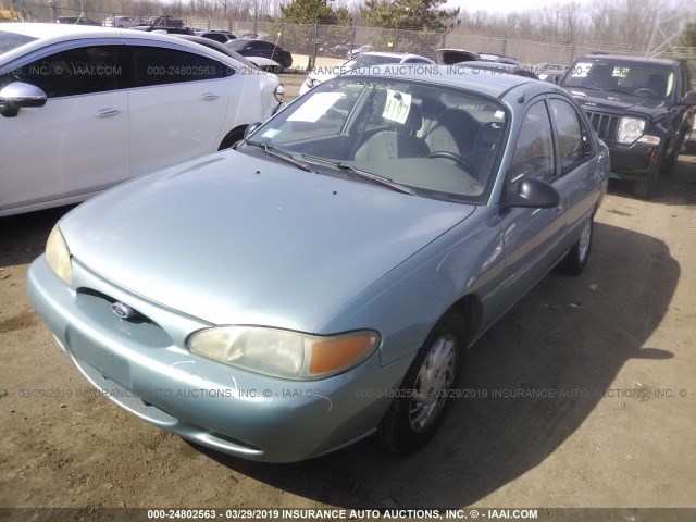 1FAFP13P5XW226780 - 1999 FORD ESCORT SE TURQUOISE photo 2