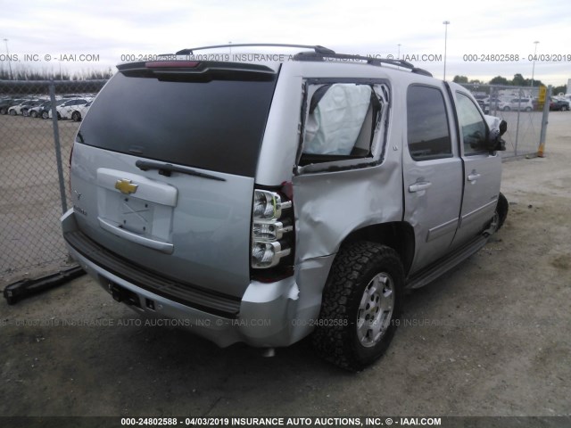 1GNSCBE03DR241855 - 2013 CHEVROLET TAHOE C1500 LT SILVER photo 4