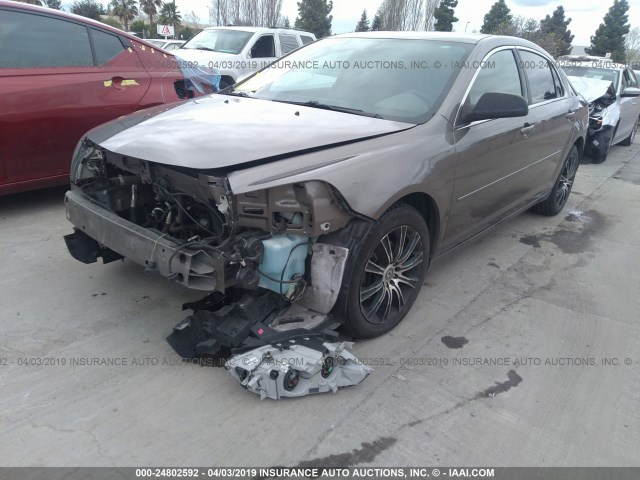 1G1ZB5E12BF120133 - 2011 CHEVROLET MALIBU LS BROWN photo 2