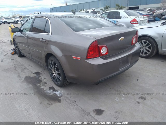 1G1ZB5E12BF120133 - 2011 CHEVROLET MALIBU LS BROWN photo 3