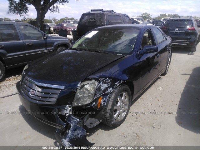 1G6DP567X50151940 - 2005 CADILLAC CTS HI FEATURE V6 BLUE photo 2