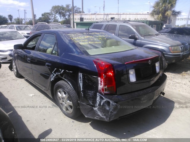 1G6DP567X50151940 - 2005 CADILLAC CTS HI FEATURE V6 BLUE photo 3