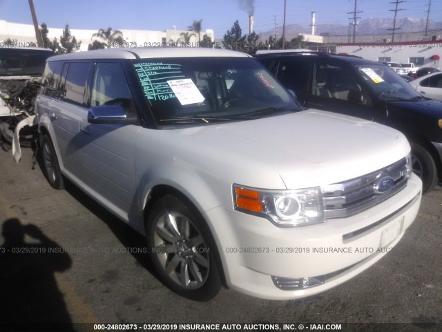 2FMGK5DCXCBD20855 - 2012 FORD FLEX LIMITED WHITE photo 1