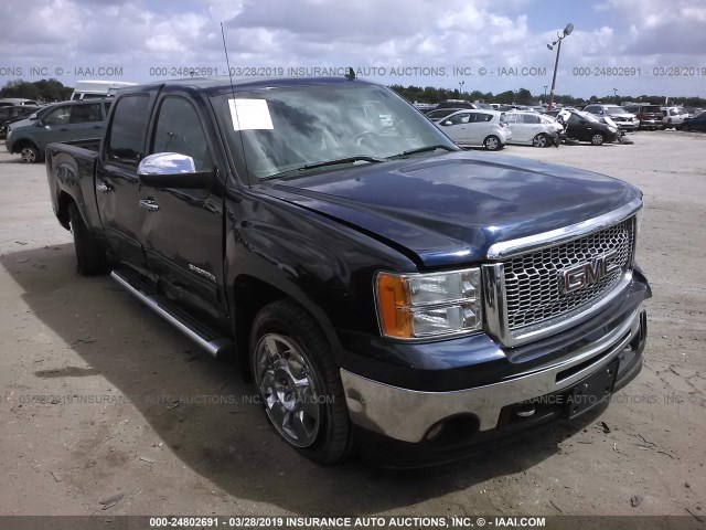 3GTRCVE06AG189285 - 2010 GMC SIERRA C1500 SLE BLUE photo 1